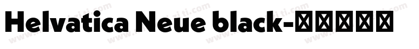 Helvatica Neue black字体转换